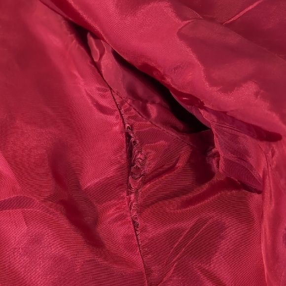 Pierre Dumas Red Blazer Structured Suit Jacket - Picture 6 of 7